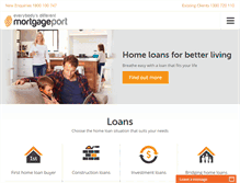 Tablet Screenshot of mortgageport.com.au